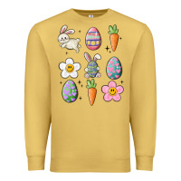 Antique Gold easter doodles Premium Sweatshirt - MaliasSmallBusiness