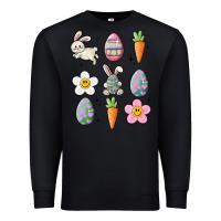 Black easter doodles Premium Sweatshirt - MaliasSmallBusiness
