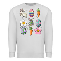 Dove Grey easter doodles Premium Sweatshirt - MaliasSmallBusiness