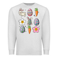 Oatmeal Heather easter doodles Premium Sweatshirt - MaliasSmallBusiness