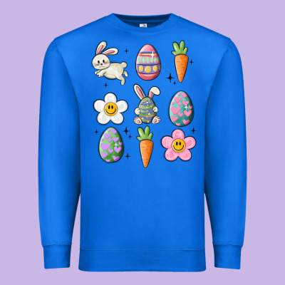 Easter Doodles Premium Sweatshirt Designed By Maliassmallbusiness