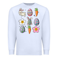 White easter doodles Premium Sweatshirt - MaliasSmallBusiness