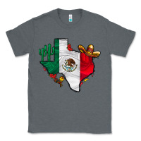 Charcoal Heather mexica texas Classic Tee - CowhideDigitalArt