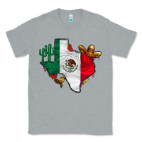 Heather Grey mexica texas Classic Tee - CowhideDigitalArt