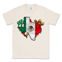 Natural mexica texas Classic Tee - CowhideDigitalArt