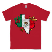Red mexica texas Classic Tee - CowhideDigitalArt