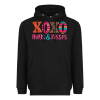 Black xoxo hugs and kisses Heavyweight Hoodie - Jasminsmagicworld