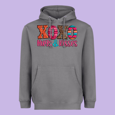 Xoxo Hugs And Kisses Heavyweight Hoodie Designed By Jasminsmagicworld