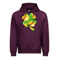 Mauve Wine st. patrick's day clover softball Urban Hoodie - Artiststas