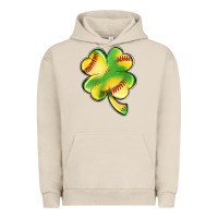 Pigment French Oak st. patrick's day clover softball Urban Hoodie - Artiststas