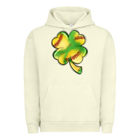Pigment Pistachio st. patrick's day clover softball Urban Hoodie - Artiststas