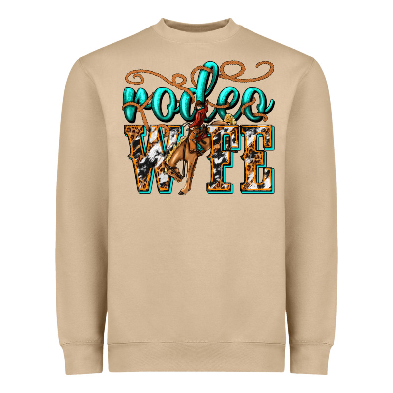 Rodeo Wife Western Heavyweight Sweatshirt by texasbilliewilder | Teevron