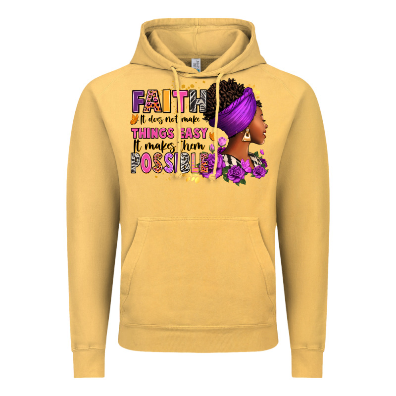 Faith It Does Not Make Things Easy Vintage Hoodie by RanaPortraitStore | Teevron