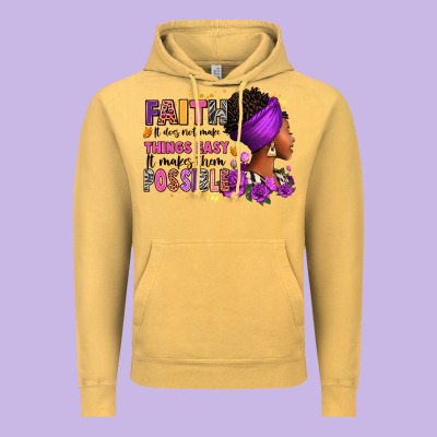 Vintage Hoodie Faith it does not make things easy