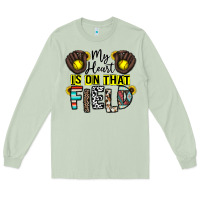 Matcha my heart is on that field Long Sleeve Tee - CowhideDigitalArt