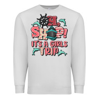 Dove Grey oh ship it's a girls trip Premium Sweatshirt - MaliasSmallBusiness