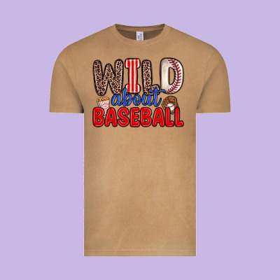 Wild About Baseball Vintage Tee Designed By Zillion Design Studio