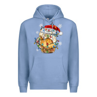 Colony Blue christmas beer Premium Hoodie - MaliasSmallBusiness