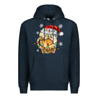 Navy christmas beer Premium Hoodie - MaliasSmallBusiness