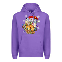 Purple christmas beer Premium Hoodie - MaliasSmallBusiness