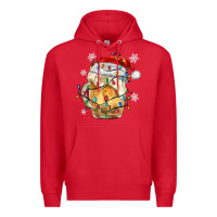 Red christmas beer Premium Hoodie - MaliasSmallBusiness