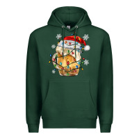 Sports Green christmas beer Premium Hoodie - MaliasSmallBusiness
