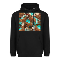 Black astec cowhide highlands cow Heavyweight Hoodie - BarkalooDesign