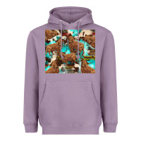 Lavender astec cowhide highlands cow Heavyweight Hoodie - BarkalooDesign
