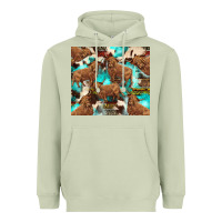 Matcha astec cowhide highlands cow Heavyweight Hoodie - BarkalooDesign