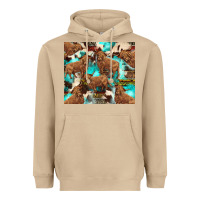 Mushroom astec cowhide highlands cow Heavyweight Hoodie - BarkalooDesign
