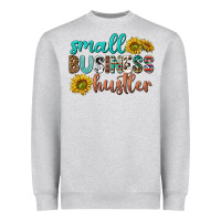 Heather Grey small business hustler Heavyweight Sweatshirt - texasbilliewilder
