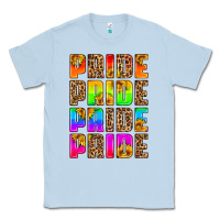 Dusty Blue pride pride pride pride Classic Tee - HRA Design Shop