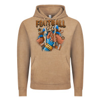 Football Life Afro Girl Sneakers Vintage Hoodie | Teevron