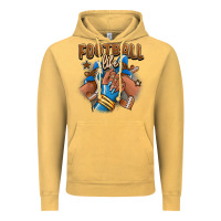 Vintage Mustard Football life afro girl sneakers Vintage Hoodie - RanaPortraitStore