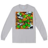 Moon Dust St patricks  duck with leprechaun hat  seamless Long Sleeve Tee - FaDigitalArtStudio