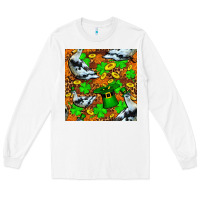 St Patricks  Duck With Leprechaun Hat  Seamless Long Sleeve Tee | Teevron