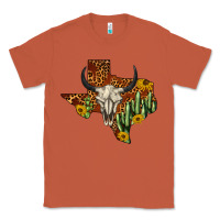 Copper bull skull texas map western Classic Tee - BarkalooDesign