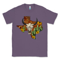 Lavender bull skull texas map western Classic Tee - BarkalooDesign