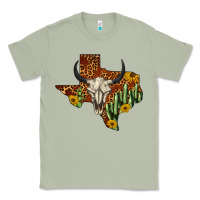 Matcha bull skull texas map western Classic Tee - BarkalooDesign