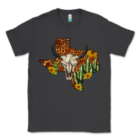 Smoke bull skull texas map western Classic Tee - BarkalooDesign