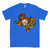 True Royal bull skull texas map western Classic Tee - BarkalooDesign