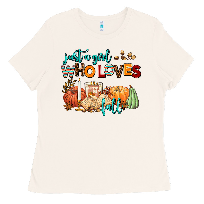 Just A Girl Who Loves Fall Ladies Tee by AdoDesignShop | Teevron