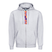 Heather Grey Halloween Key Fob Zipper Hoodie - BundleAndBundleShop