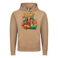 Vintage Coffee Festive af Christmas black girl sneakers Vintage Hoodie - RanaPortraitStore