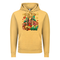 Vintage Mustard Festive af Christmas black girl sneakers Vintage Hoodie - RanaPortraitStore