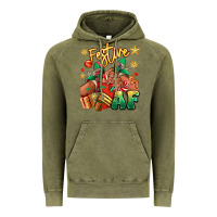 Vintage Olive Festive af Christmas black girl sneakers Vintage Hoodie - RanaPortraitStore