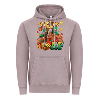 Vintage Zinc Festive af Christmas black girl sneakers Vintage Hoodie - RanaPortraitStore