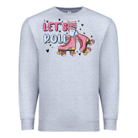 Heather Grey let's roll Premium Sweatshirt - MaliasSmallBusiness