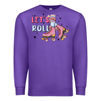 Purple let's roll Premium Sweatshirt - MaliasSmallBusiness