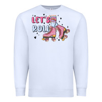 White let's roll Premium Sweatshirt - MaliasSmallBusiness